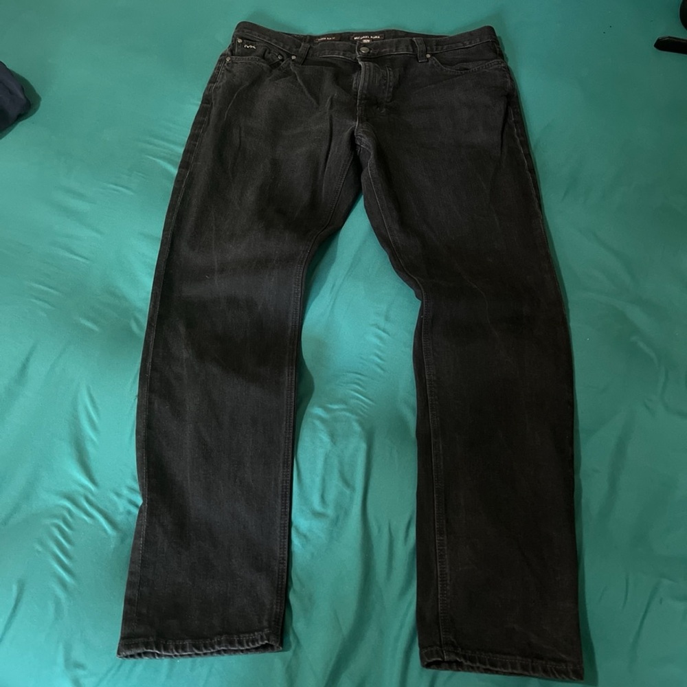 Michael Kors Men's Dark Gray Relaxed Jeans